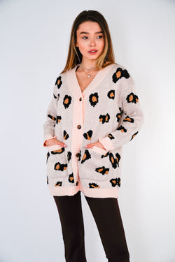 Collection of Leopard Cardigan in a gallery layout
