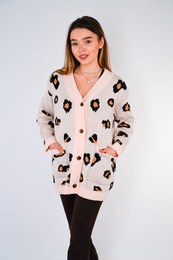 Collection of Leopard Cardigan in a gallery layout