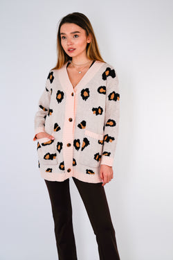 Collection of Leopard Cardigan in a gallery layout
