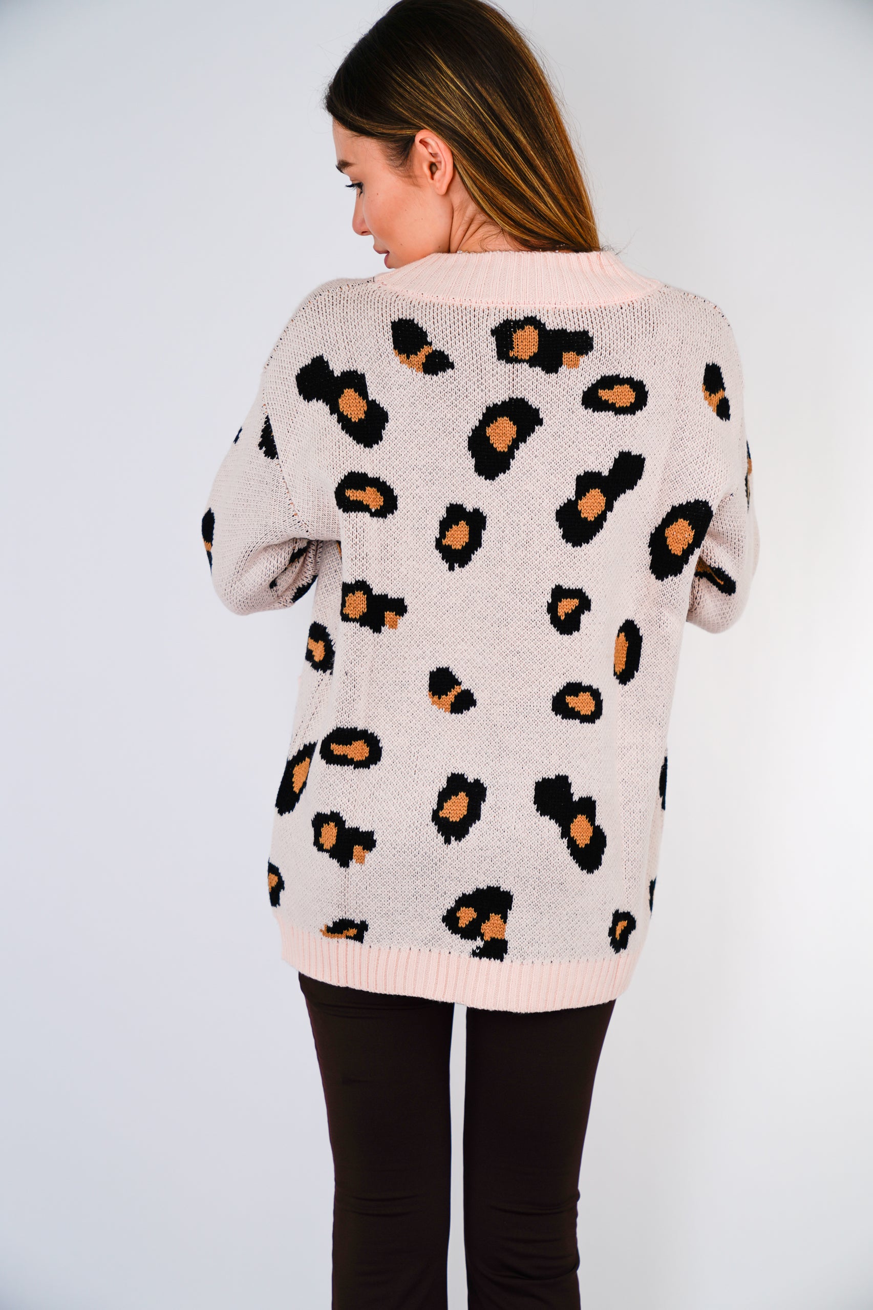 Collection of Leopard Cardigan in a gallery layout