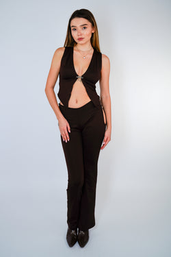 Collection of Wing Clasp Top and Pants Set in a gallery layout