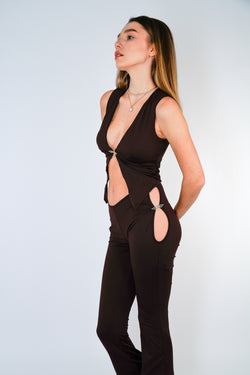 Collection of Wing Clasp Top and Pants Set in a gallery layout